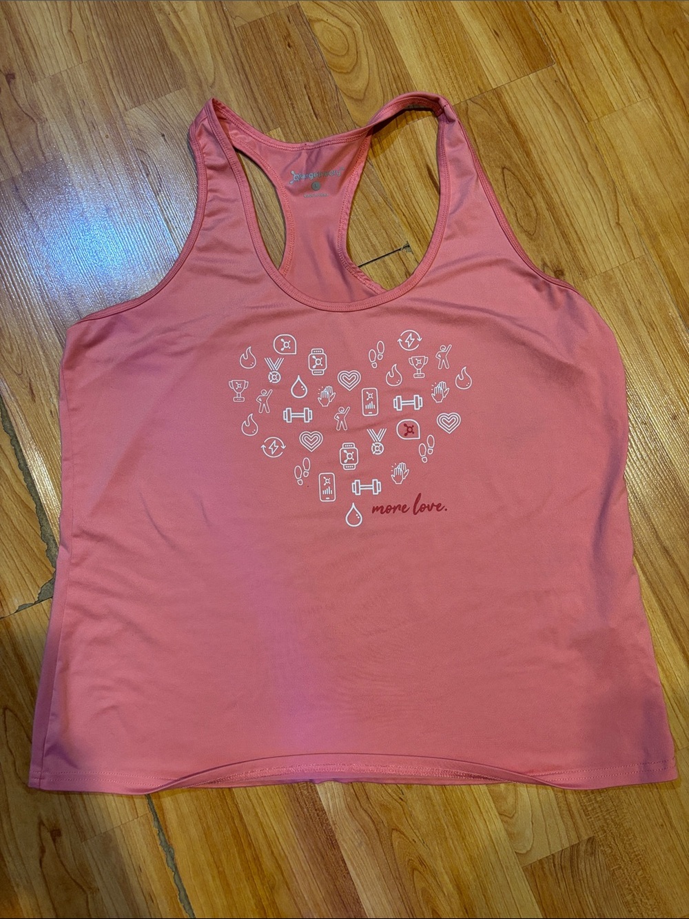 Orangetheory Pink Heart Graphic Tank